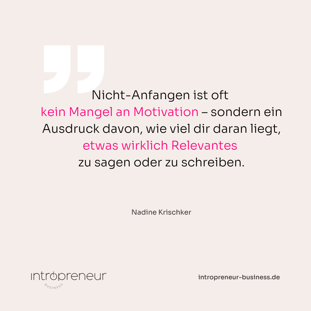 Zitat: Warum fange ich nicht an? So kommt deine Motivation zurück